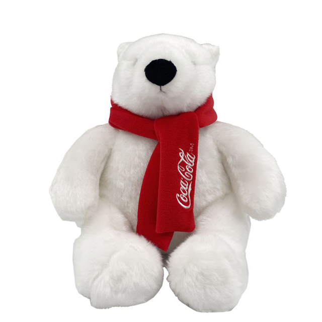 Weihnachtsdekoration Custom Plüsch gefülltes Cola Polar Bear Toy für Geschenk