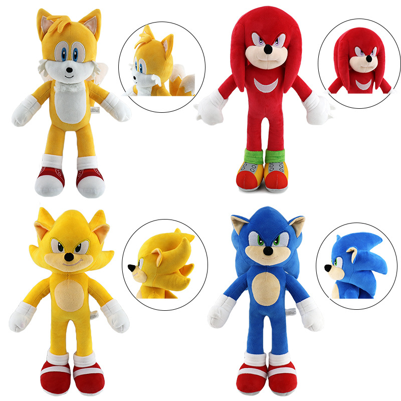 Hot s&aelig;lgende Sonic Game Toy Custom Plys Fyldt S&oslash;d Hedgehog Stark Leget&oslash;jsdukke