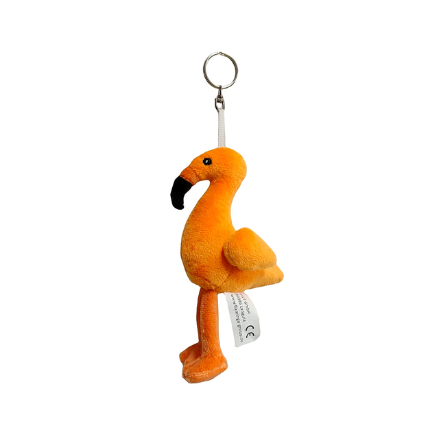 2024 Mtindo Mpya wa Toy Custom Flamingo Plush Stuffed Toy Keychain kwa Zawadi