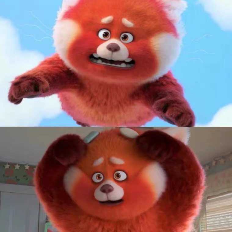 Cartoon-Serie, benutzerdefinierte Pl&uuml;sch-gef&uuml;llte Turing-rote s&uuml;&szlig;e Panda-Spielzeugpuppe