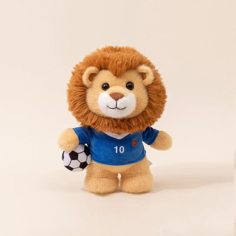 Football League Game Peluche Lion Goose Mascotte OEM Portachiavi animale morbido Giocattoli regalo