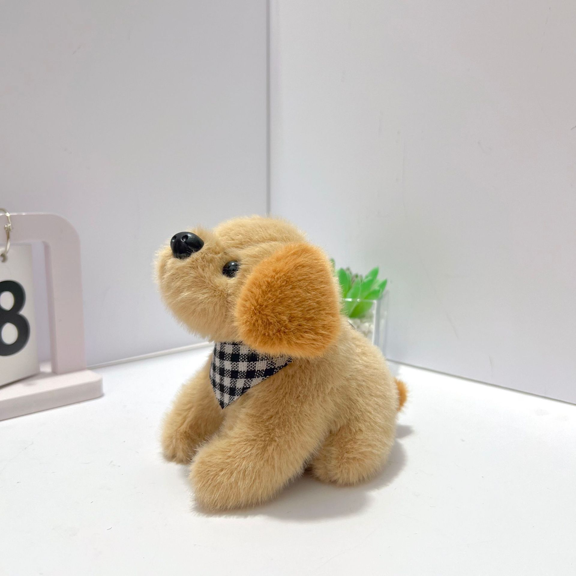 Boneca de brinquedo para cachorro com len&ccedil;o macio e pel&uacute;cia personalizado, presente requintado