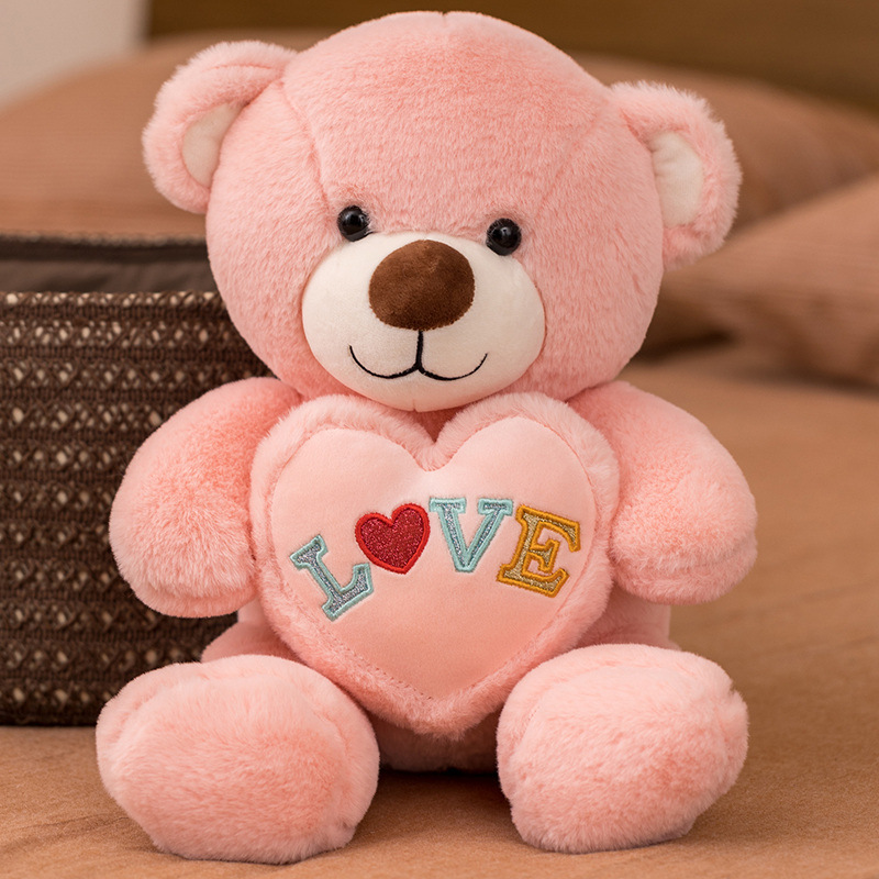 Kindergeskenk Plush Gevulde Harige Liefde Teddiebeer Speelgoedpop