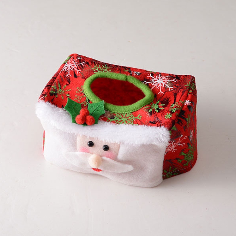 Julepynt Plys tegneserie Julemand Table Tissue Box
