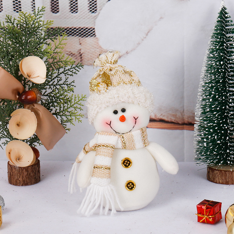 Kerstdecoratie Pluche Gevulde Leuke Cartoon Sonwman Speelgoedpop