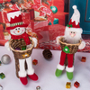 Maisi&uacute; T&aacute;bla Plush Stuffed Santa Claus Toy Doll Basket Candy Nollag