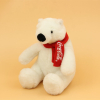 Regalo relleno felpa de encargo de la mu&ntilde;eca del juguete del oso polar de la historieta de la mascota de la marca