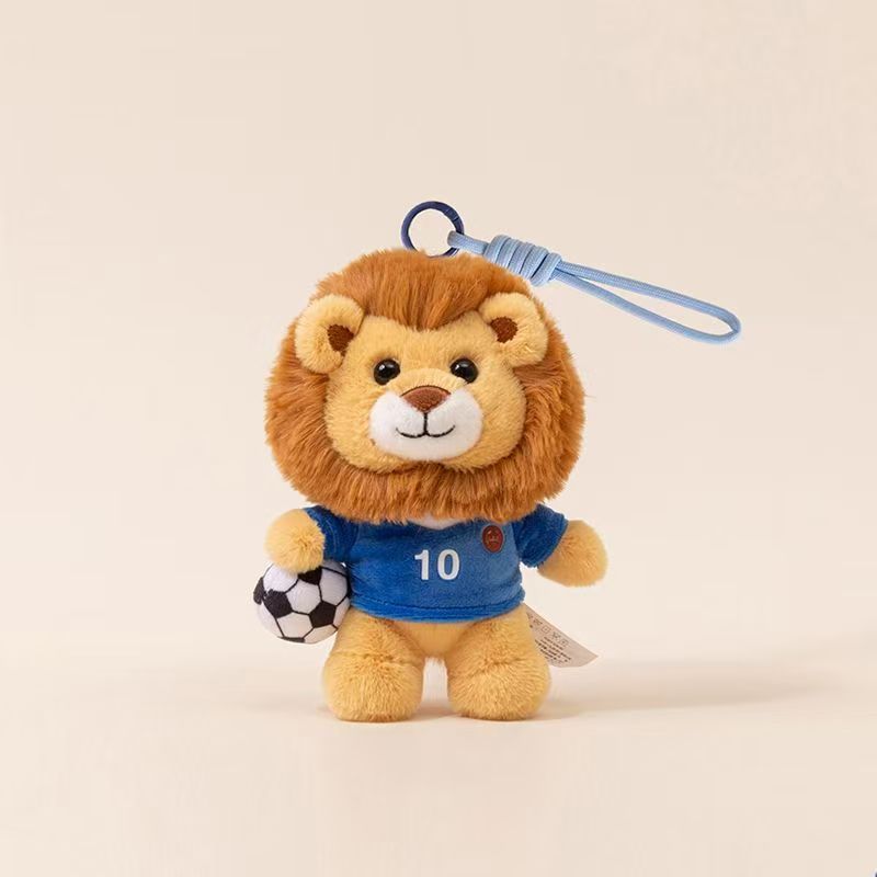 Football League Game Peluche Lion Goose Mascotte OEM Portachiavi animale morbido Giocattoli regalo