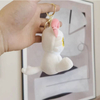 2023 Portachiavi giocattolo gatto bianco/nero imbottito in peluche personalizzato della nuova serie di cartoni animati