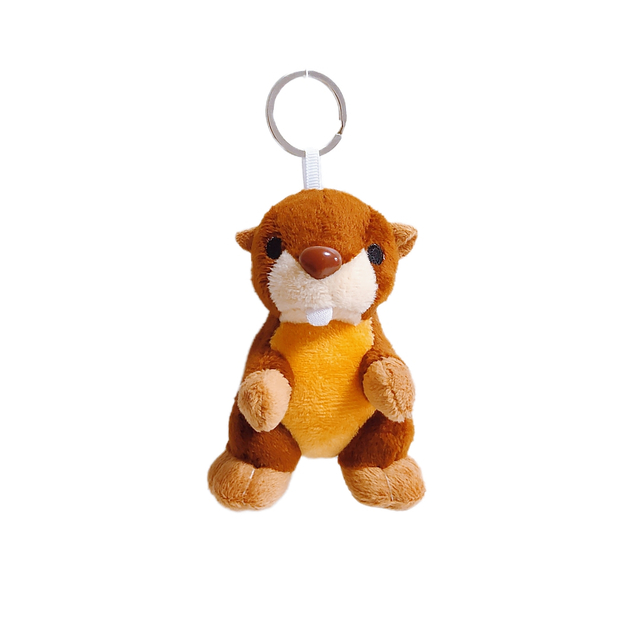 Mini Marmot Plush အရုပ်တိရိစ္ဆာန်များ keychain