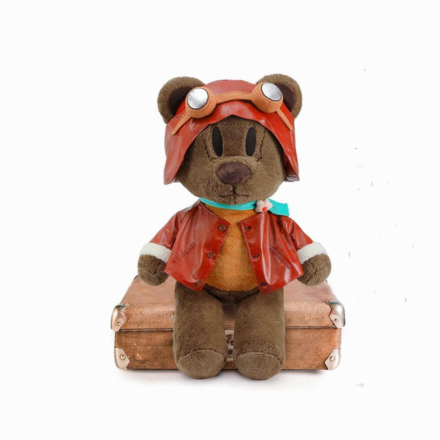 Teddy pilootkaru hiiglane tumepruun plush pehmed ainulaadsed kingitused mänguasjad