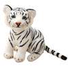 ຂາຍຮ້ອນເດັກນ້ອຍຂອງຂວັນ Plush Stuffed Simulated White Tiger Toy Doll