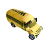 اسباب بازی های OEM نرم Shoolbus با طرح سفارشی شکل ماشین مخمل دار چاپ شده زرد