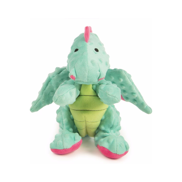 Seafoam Dragon Plush gevulde aangepaste groothandel taai hondenspeelgoed