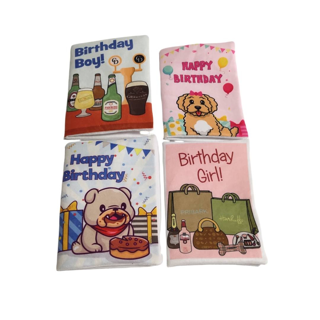 כרטיסי יום הולדת Creative Soft Crinkle Funny Pet Dog Toys