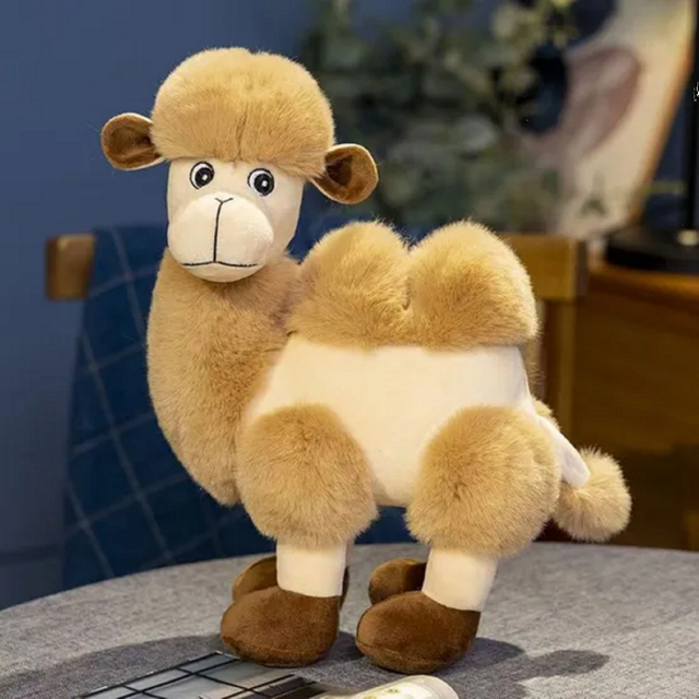 Exquisite fluffy laini plush ngamia mnyama vitu vya toy ya zawadi ya jumla