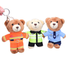 14cmカスタムぬいぐるみ警察テディベアおもちゃキーチェーンウィジェット