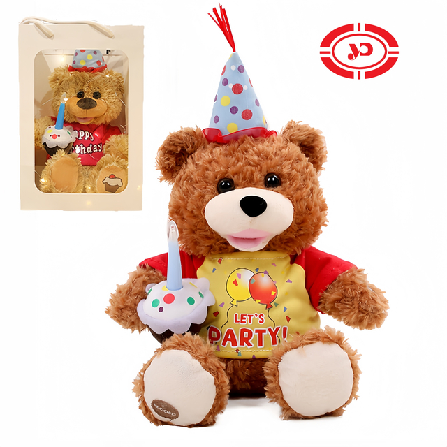 Mainan Muzik Teddy Bear yang disumbat khas untuk Birthaday dengan beg gifr