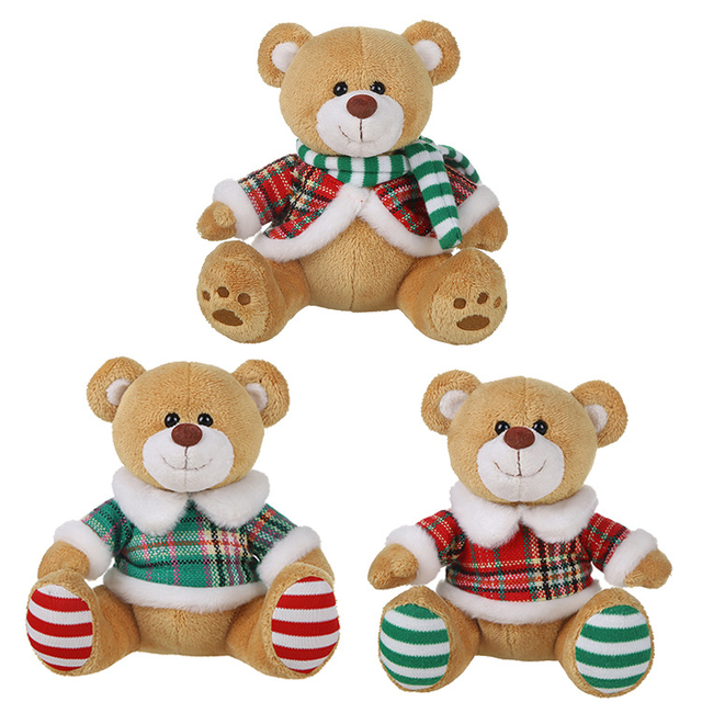 Fabrika me porosi prej pelushi të mbushura me karikaturë ce teddy ariu kukulla e lodrave të Krishtlindjeve