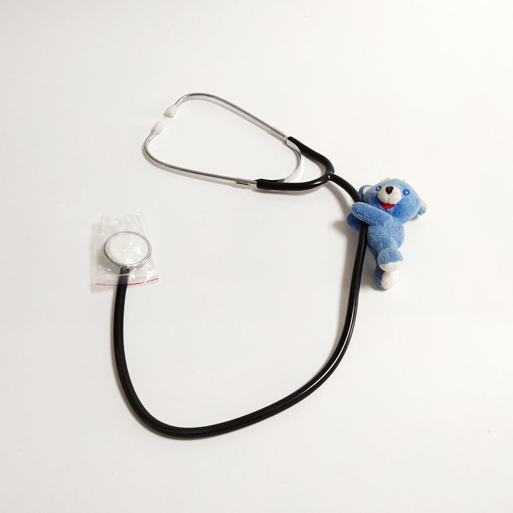 Stetoskoop Clip Speelgoed Nestle Gevulde Sagte Mini Plush Pasgemaakte Dier Dokter Geskenk Kinder Speelgoed