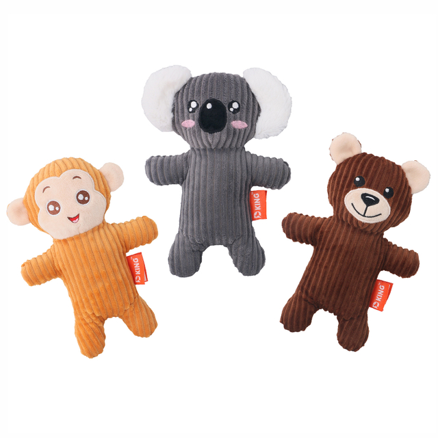 YD-BD017 corduroy နူးညံ့သိမ်မွေ့သောတိရိစ္ဆာန် plush ပန်းကန်အိမ်မွေးတိရိစ္ဆာန်ထောက်ပံ့ရေးခွေး squeaky ကစားစရာများ