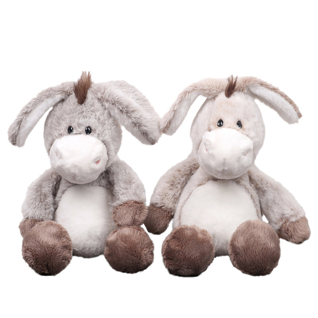 Hadiah Anak Boneka Mainan Keledai Kartun Boneka Mewah Kustom OEM
