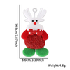 Classic wholesale Plush ຕົ້ນໄມ້ວັນຄຣິດສະມາດຕົກແຕ່ງ Flannelette Pendant
