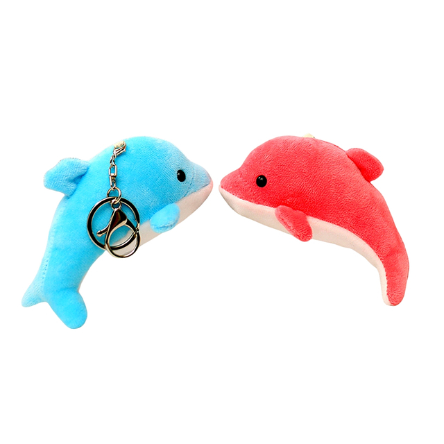 Dolphin စျေးပေါမြှင့်တင်ရေးနူးညံ့သိမ်မွေ့သော plush keychain mini ကစားစရာ