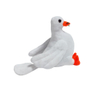Pombo branco pel&uacute;cia paz p&aacute;ssaro macio brinquedo animal personalizado