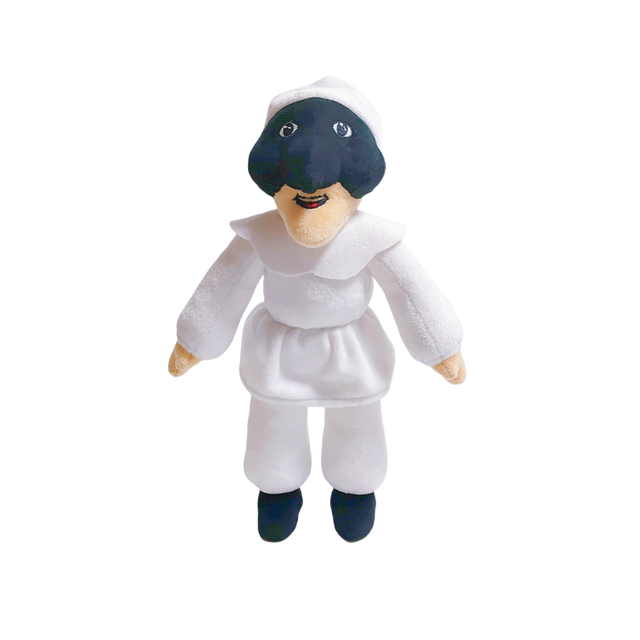 Mascotte bambola bianca mascotte figure maschera giocattolo personalizzato