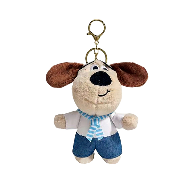 Mbwa wa Plush mpya suti mini iliyotiwa laini ya doll ya wanyama toy cute ce keychain
