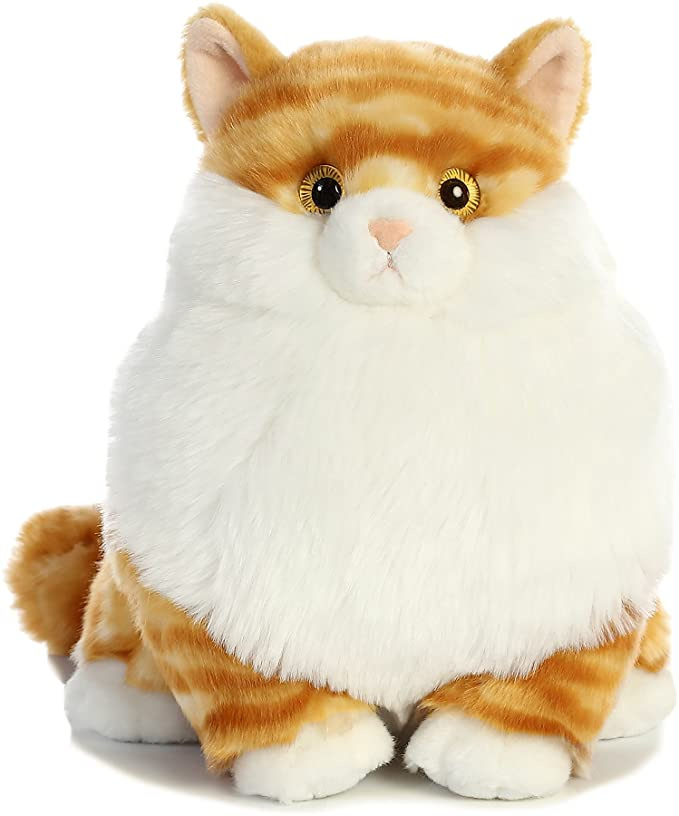 Bagong Design Plush Stuffed Cartoon Sitting Fat Soft Cat Toy Doll