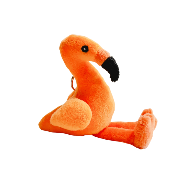 Orange Flamingo Bird Plush tùy chỉnh tùy chỉnh Keychain