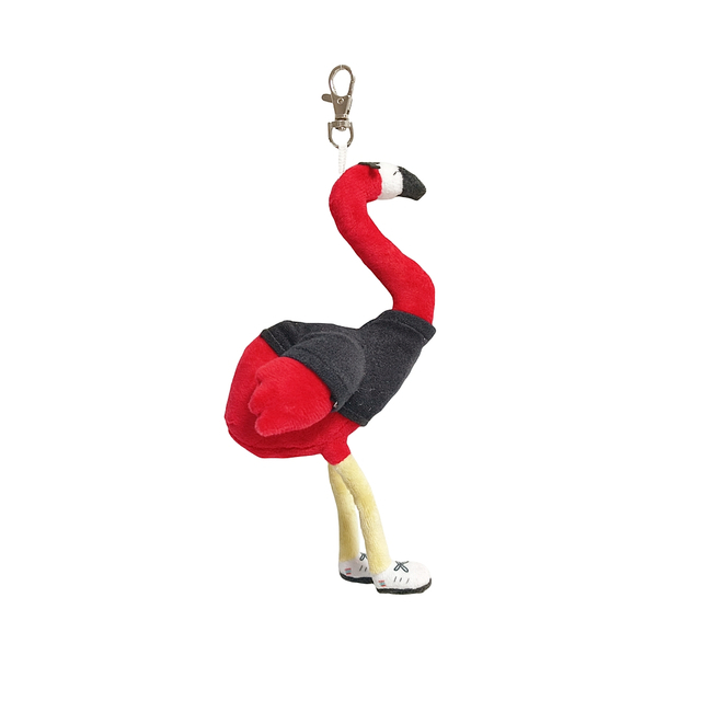 Red Flamingo Plush Soft Toy Custom Kidchain