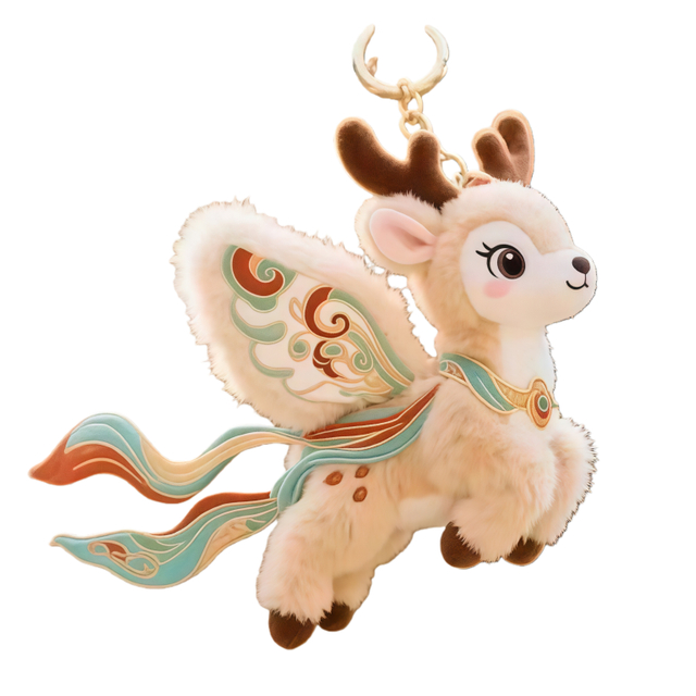 Creative Cultural Custom Plush Stuffed Cute Cat Te Tae Pai Taonga Taonga Taonga Taakaro Deer Keychain