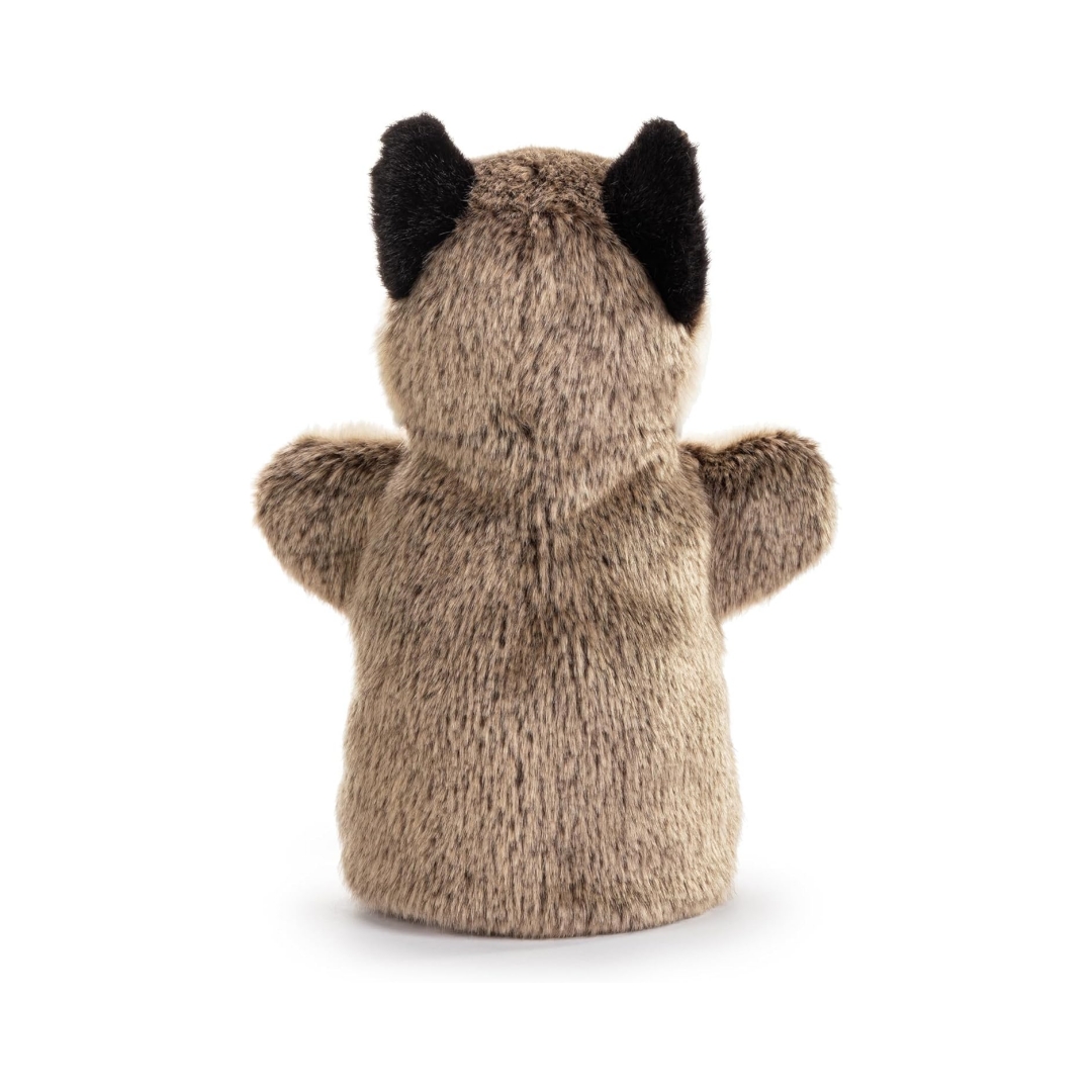 Animalcraft Wolf Grijs Gevuld Pluche Cadeau Baby Handpop Speelgoed