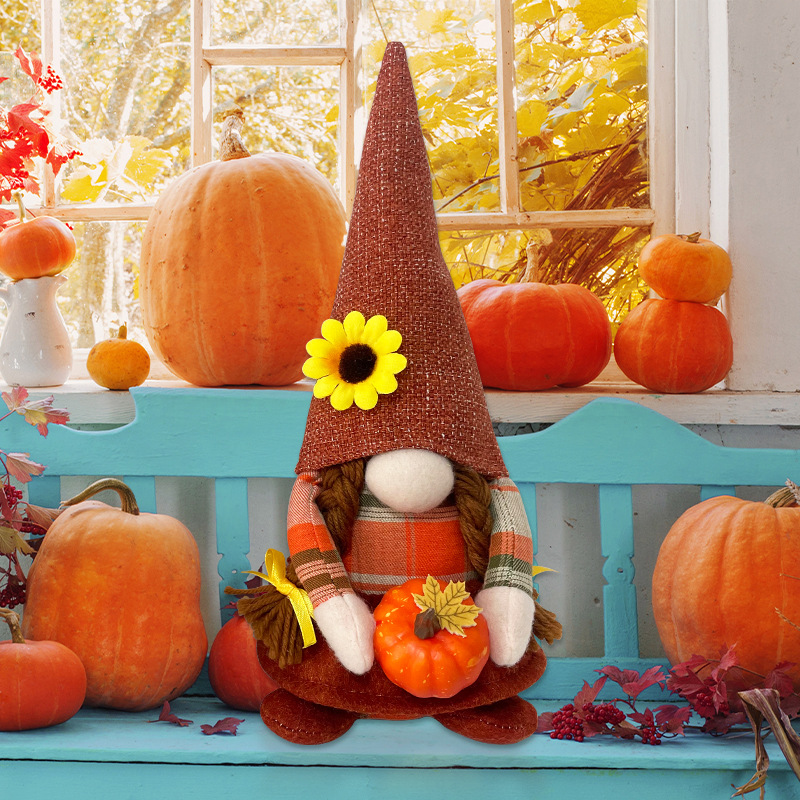 Harvest Festival pluche gevulde Rudolf Toy Doll Thanksgiving cadeau