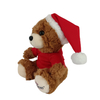 Aangepaste kerstcadeau pluche gevulde schattige teddybeer speelgoedpop voor meisje