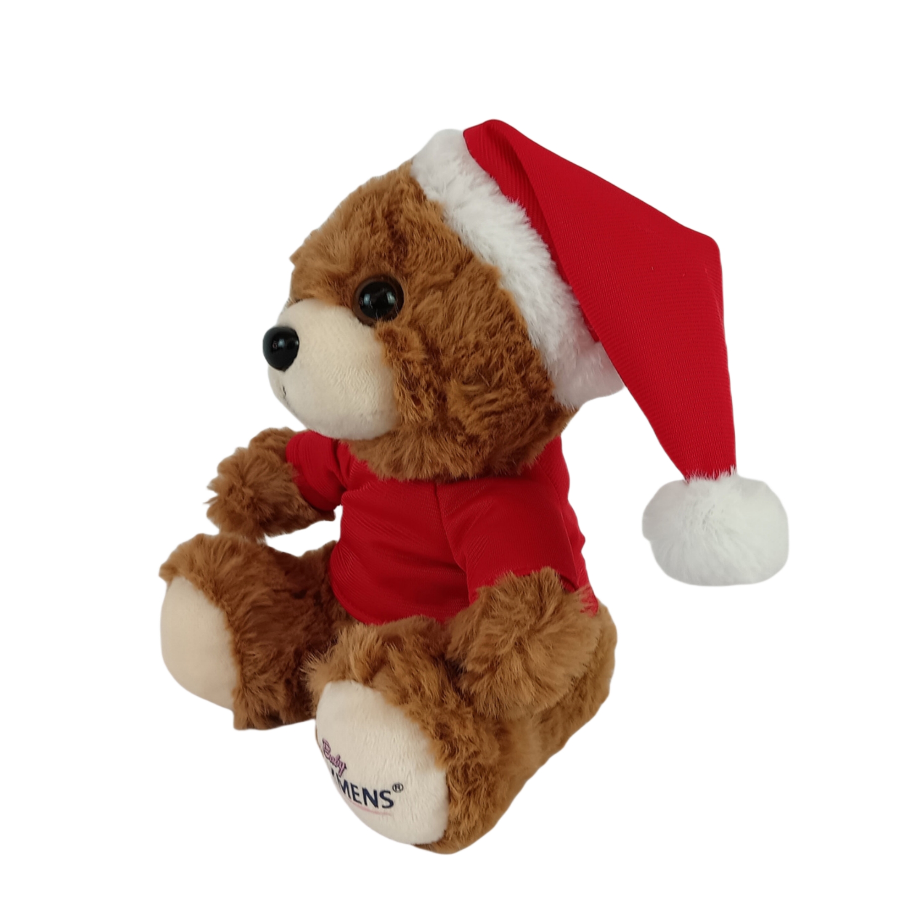 Aangepaste kerstcadeau pluche gevulde schattige teddybeer speelgoedpop voor meisje