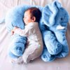 Gray 24inches Elephant Stuffed Animals Plush Toy Cushion Soft CE Custom Wholesale Pillow para sa Mga Bata