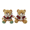 Bambola giocattolo di Natale con orsacchiotto di cartone animato CE farcito di peluche personalizzato in fabbrica