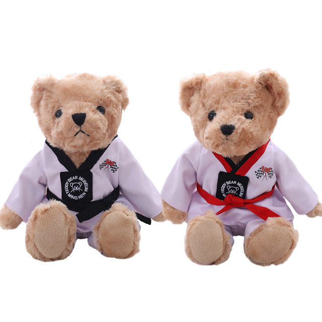 Taekwondo Kongfu i mbushur me gëzof pelushi me gëzof pelushi të butë për fëmijë