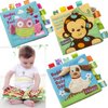 Anpassad plysch fylld 3D-broderi djurrivs&auml;ker bok Babypedagogisk leksak