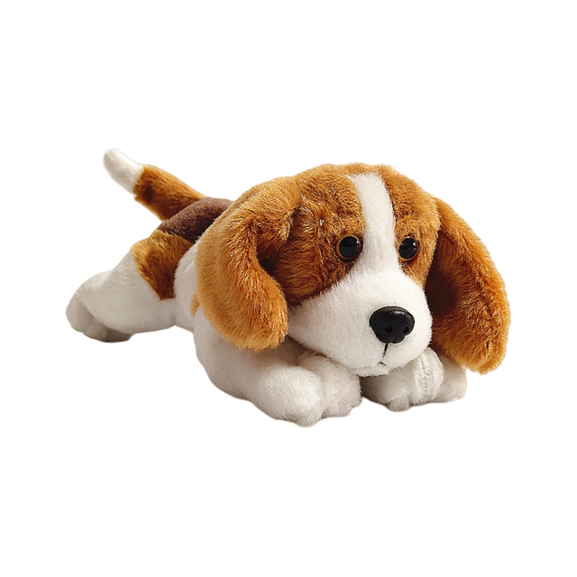 Beagle lügt gefülltes weiches Hund Plüschhandschiffespielzeug