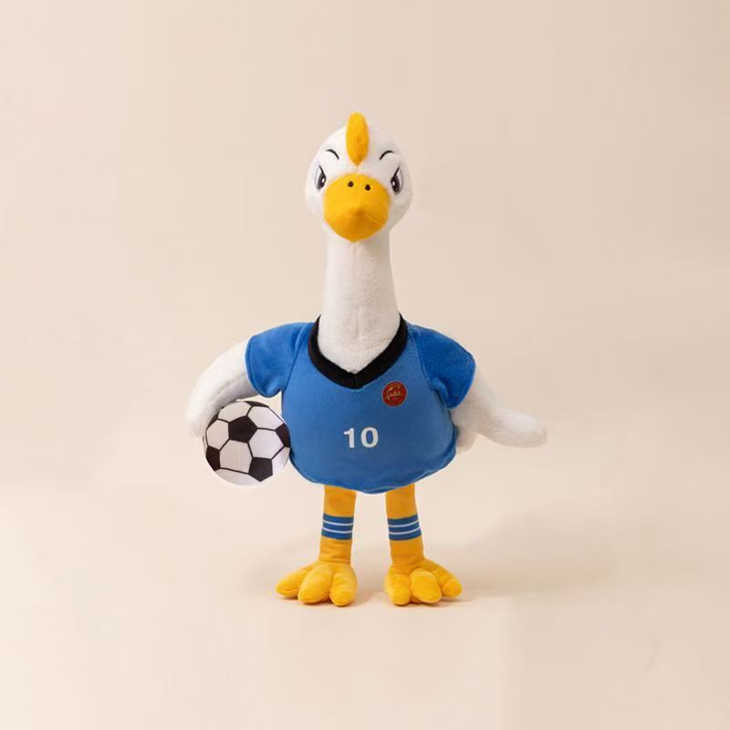 Football League Game Peluche Lion Goose Mascotte OEM Portachiavi animale morbido Giocattoli regalo