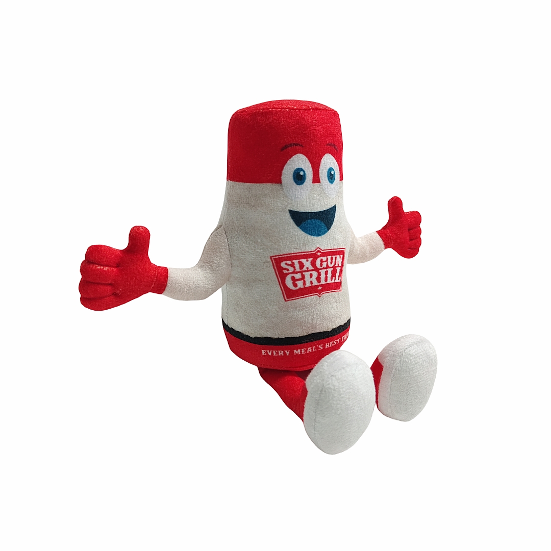 Pola Cetak Botol SIGA Mewah Boneka Mainan Maskot Boneka Lembut Kustom