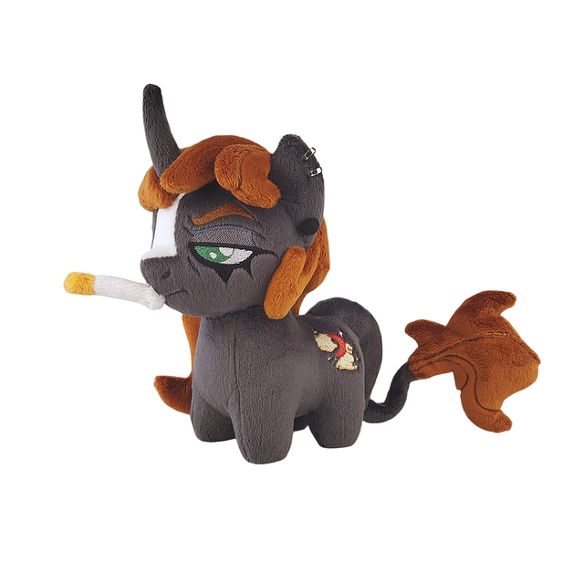 Little Pony Stoffed Plüsch, weiches tiergraues Custom -Fabrikspielzeug ausgestopft