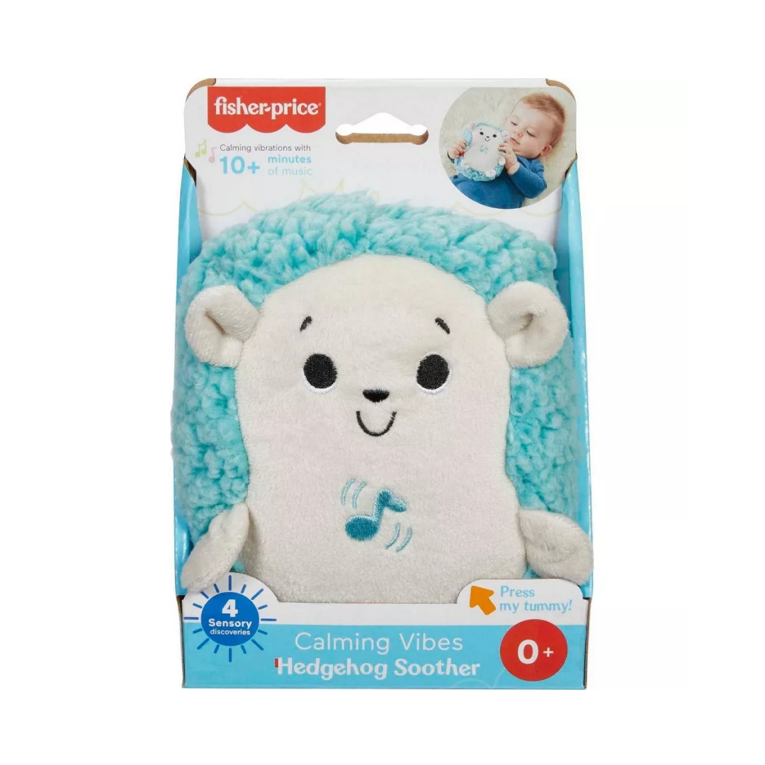 Fisher-Price Vibrazioni Calmanti Riccio Succhietto Musica Morbida Peluche per Bambini