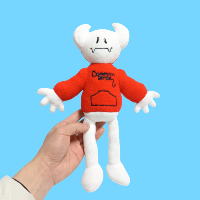Rouge à sweat à sweat rouge bizarre molle en peluche en peluche personnalisée