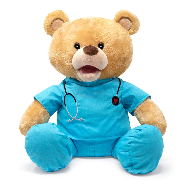 Docteur ours en peluche, peluche douce, personnalisée, jouet cadeau pour enfants